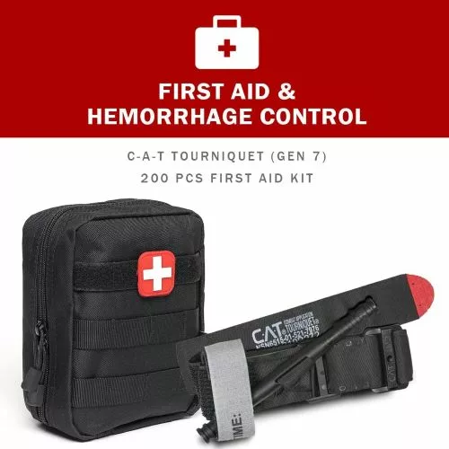 Everlit STORM II First Aid kit with trauma tournequet
