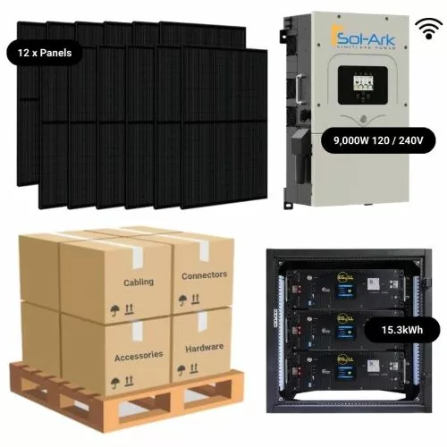 4.8kW Complete Solar Power System - Sol-Ark | Backup Power Solar Kit [BPK-MAX] - ShopSolar.com