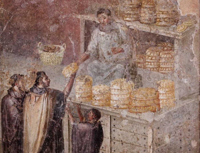 Ancient Food Storage TechniquesA bread stall, from a Pompeiian wall paintingBy Marie-Lan Nguyen (2011), Public Domain, https://commons.wikimedia.org/w/index.php?curid=16958883