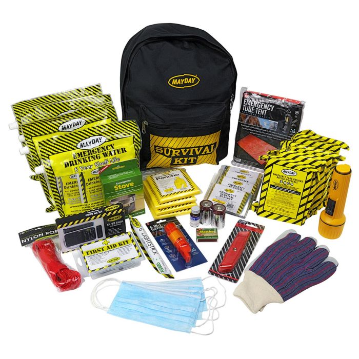 PREMIUM Emergency Backpack Kits - 4 Person Kit | American Family Safety